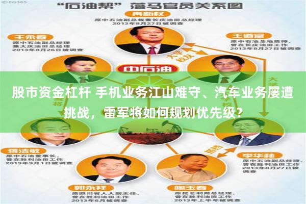 股市资金杠杆 手机业务江山难守、汽车业务屡遭挑战，雷军将如何规划优先级？